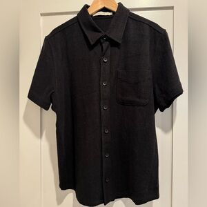 Szeki Button Down Shirt - Small, Black